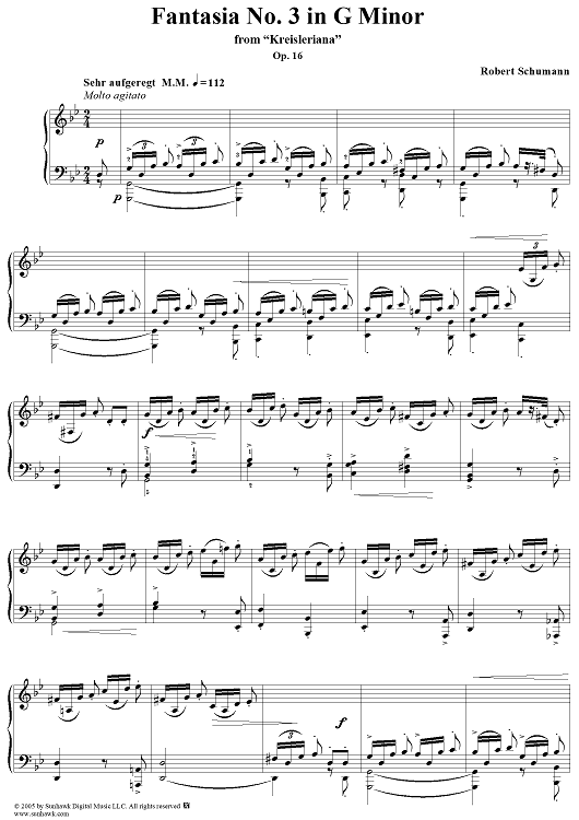Kreisleriana, Op. 16: Sehr Aufgeregt