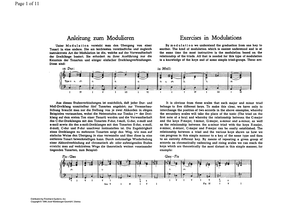 Exercises in Modulations