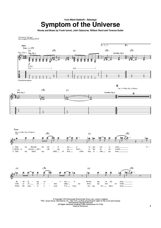 Symptom Of The Universe