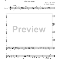 A Mighty Fortress - Horn in F