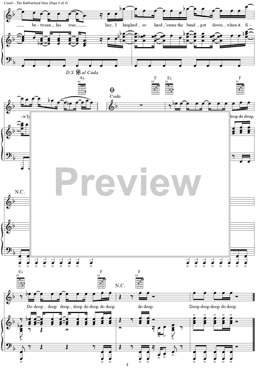 The Rubberband Man" Sheet Music by The Spinners for Piano/Vocal/Chords Sheet Music Now