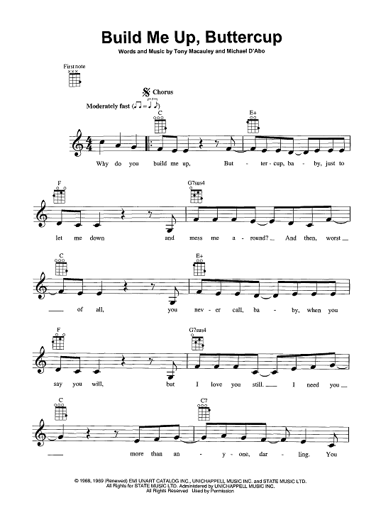 Build Me Up, Buttercup