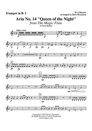 Aria No. 14, "Queen of the Night" - Trumpet 2