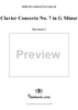 Clavier Concerto No. 7 in G Minor, BWV1058 Mvmt. 2 - Score