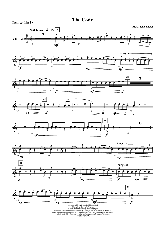 The Code (March) - Trumpet 1 in Bb