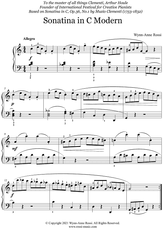 Sonatina in C Modern
