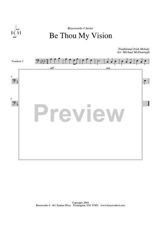 Be Thou My Vision - Trombone 2