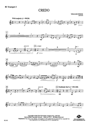 Credo - Bb Trumpet 2