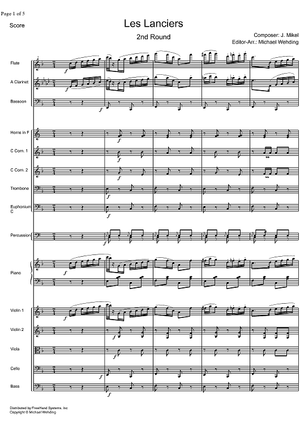 Les Lanciers  2nd Round - Full Score