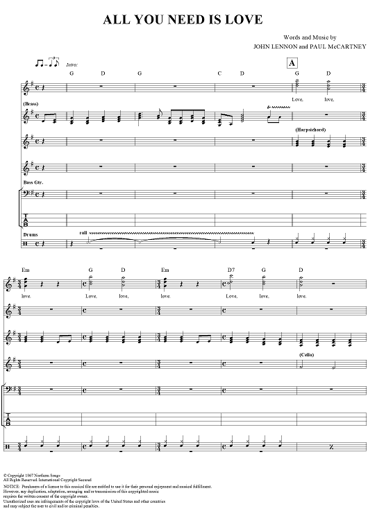 All You Need Is Love