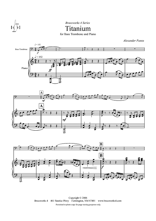 Titanium - Piano Score