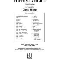 Cotton-Eyed Joe - Score Cover