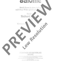Salome - Piano Reduction