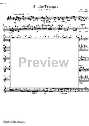 The Trumpet (Op.125 No.17) - Flute