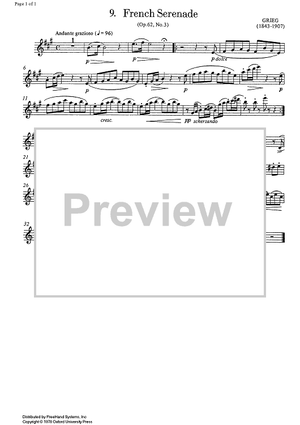 French Serenade (Op.62 No. 2) - Flute