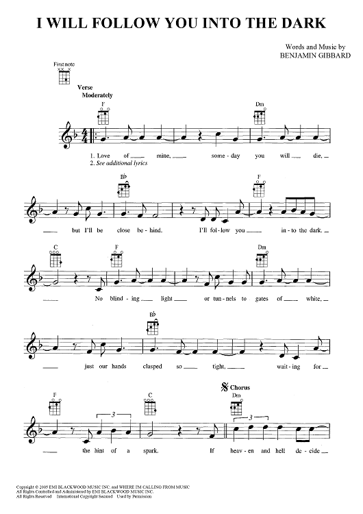 I Will Follow You Into The Dark