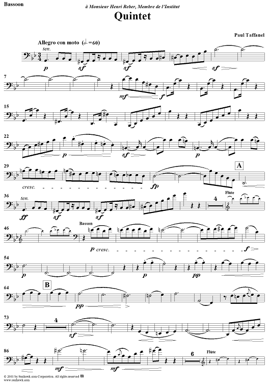 Quintet - Bassoon