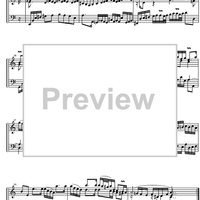 Suite  2 a minor BWV 807 - Score