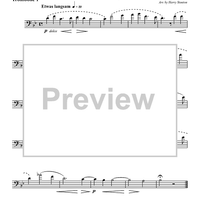 Waldesnacht from "Sieben Lieder, Op. 62" - Trombone 1