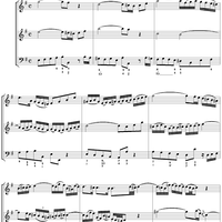 Trio Sonata in G major, movt. 3 - BWV1038 - Score