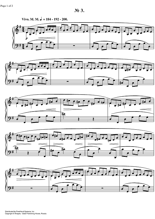 Prelude Op.11 No. 3