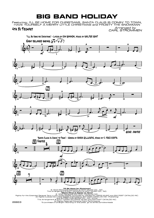 Big Band Holiday - Trumpet 4