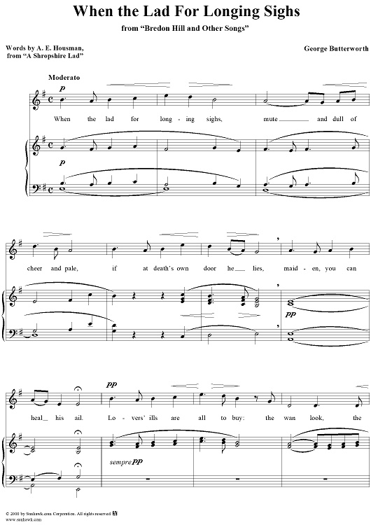 When the Lad for Longing Sighs