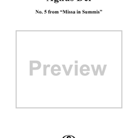 Agnus Dei - No. 5 from "Missa In Summis"
