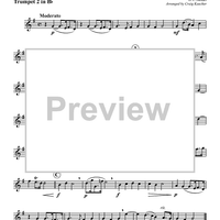 Air from "Water Music Suite # 2" - Trumpet 2 in Bb