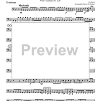 Sheep May Safely Graze - Trombone