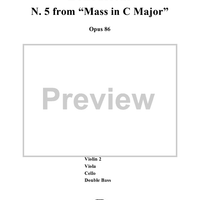 Mass in C Major, No. 5: Benedictus - Full Score