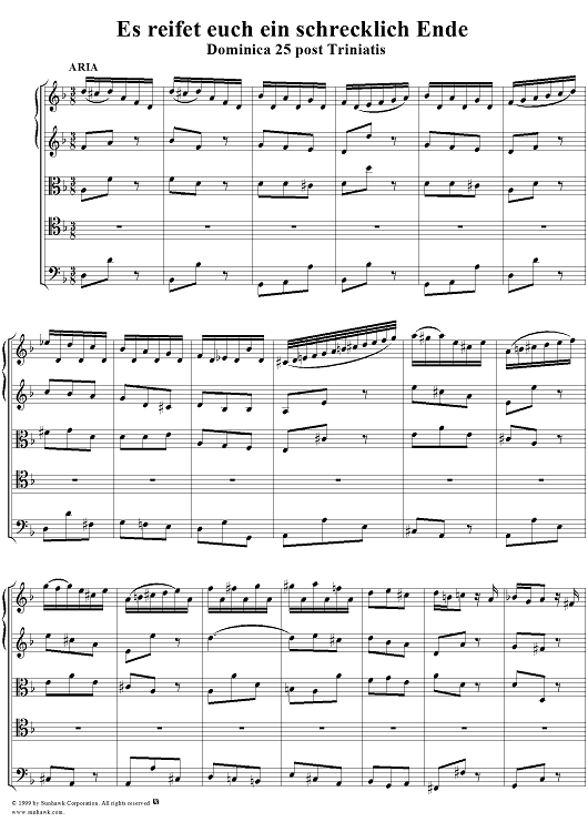 Es reifet euch ein schrecklich Ende, BWV90