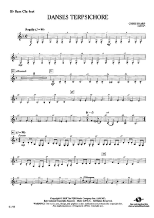 Danses Terpsichore - Bb Bass Clarinet