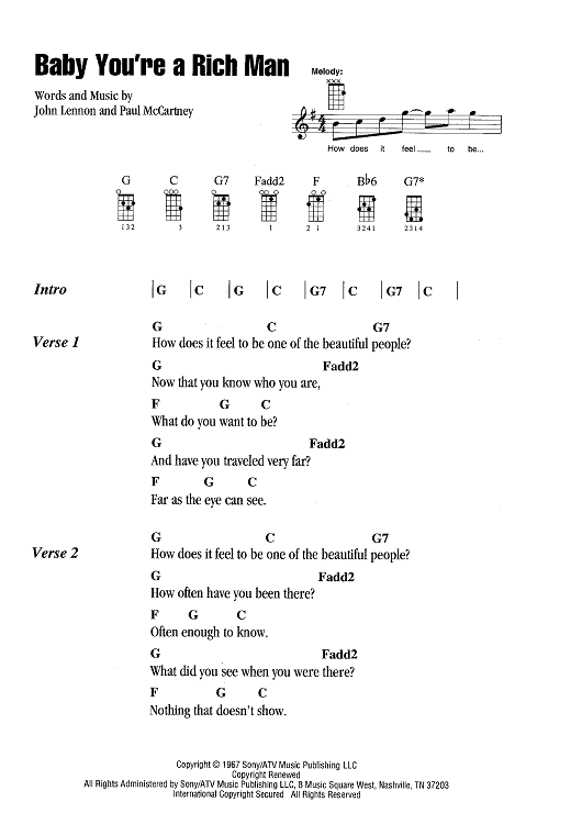 Baby You're A Rich Man