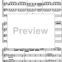 Quartet D Major KV285 - Score