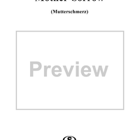 Mother Sorrow, Op. 15, No. 4