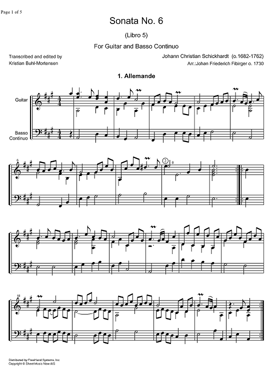 Sonata No. 6 Libro  5