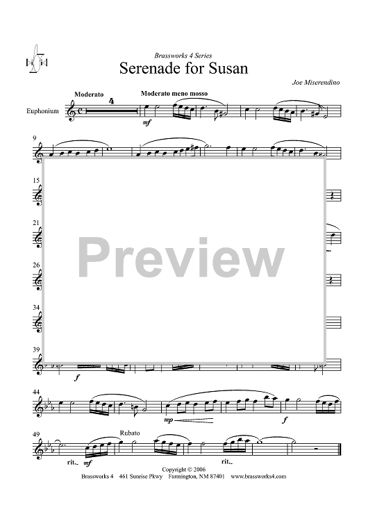 Serenade for Susan - Euphonium TC