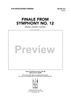 Finale from Symphony No. 12 - Score