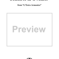 Concerto in G Minor    - from "L'Estro Armonico" - Op. 3/2  (RV578) - Violin 3