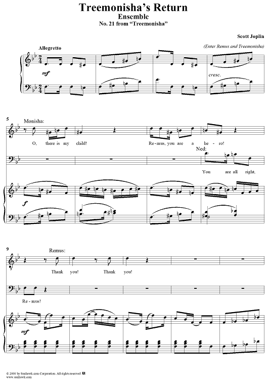 Treemonisha, No. 21: Treemonisha's Return