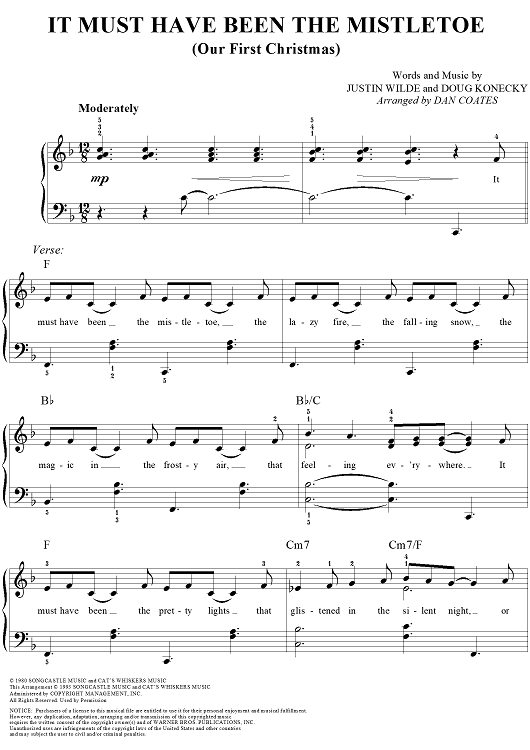 It Must Have Been the Mistletoe