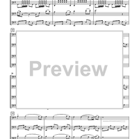 Serenade for Cello Quartet - Score