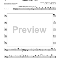 Sicut Cervus - Trombone 1