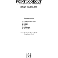 Point Lookout (A Fantasy on Civil War Songs) - Score Cover