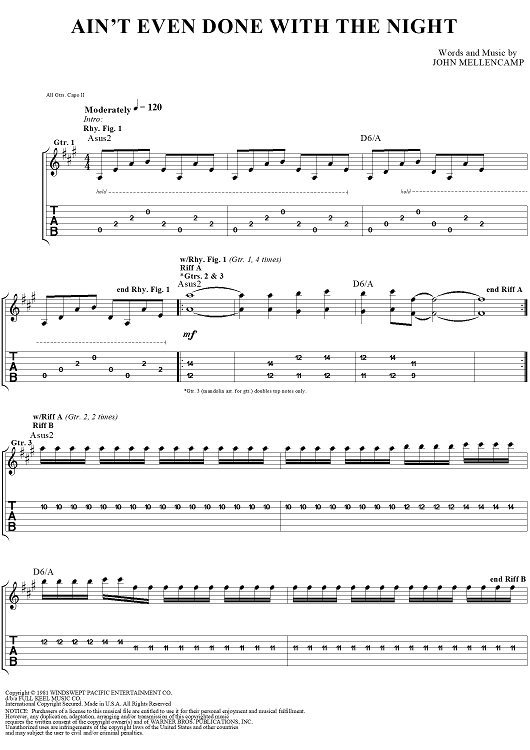 Ain't Even Done with the Night