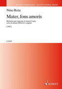 Mater, fons amoris - Score