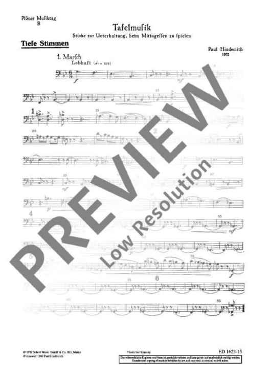 Plöner Musiktag - Low Instrument