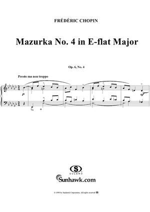 No. 4 in E-flat Minor, Op. 6, No. 4