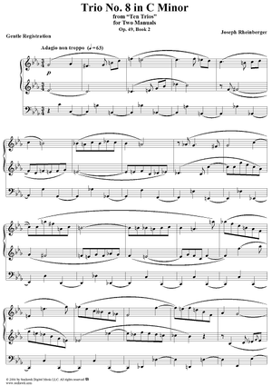 Trio No. 8 in C Minor from "Ten Trios", Op. 49, Book 2